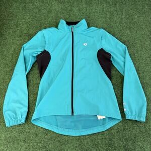 Women's Pearl Izumi Select Series Cycling Jacket Zip Off Sleeves M Medium Aqua